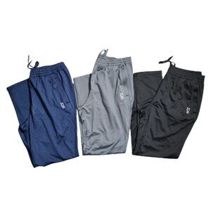 New | 3-Pack Active Performance Joggers | Navy, Gray, Black | Drawstring | Mediu